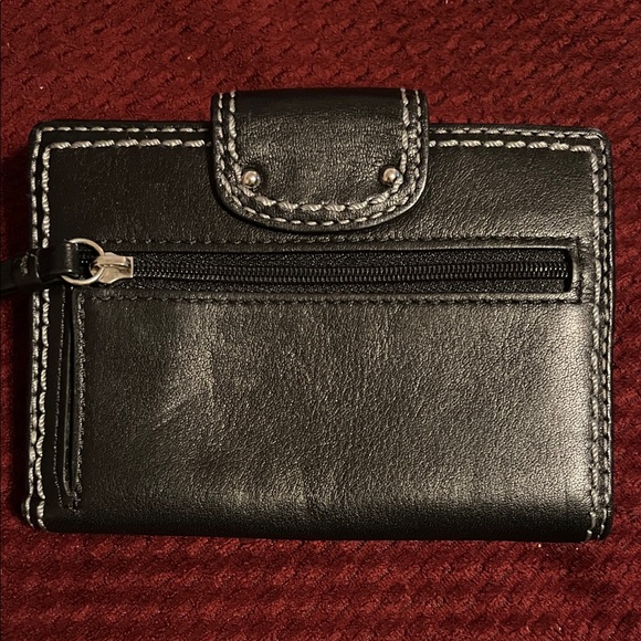 Coach Black Wallet with Silver Turnllock Closure - Picture 2 of 4